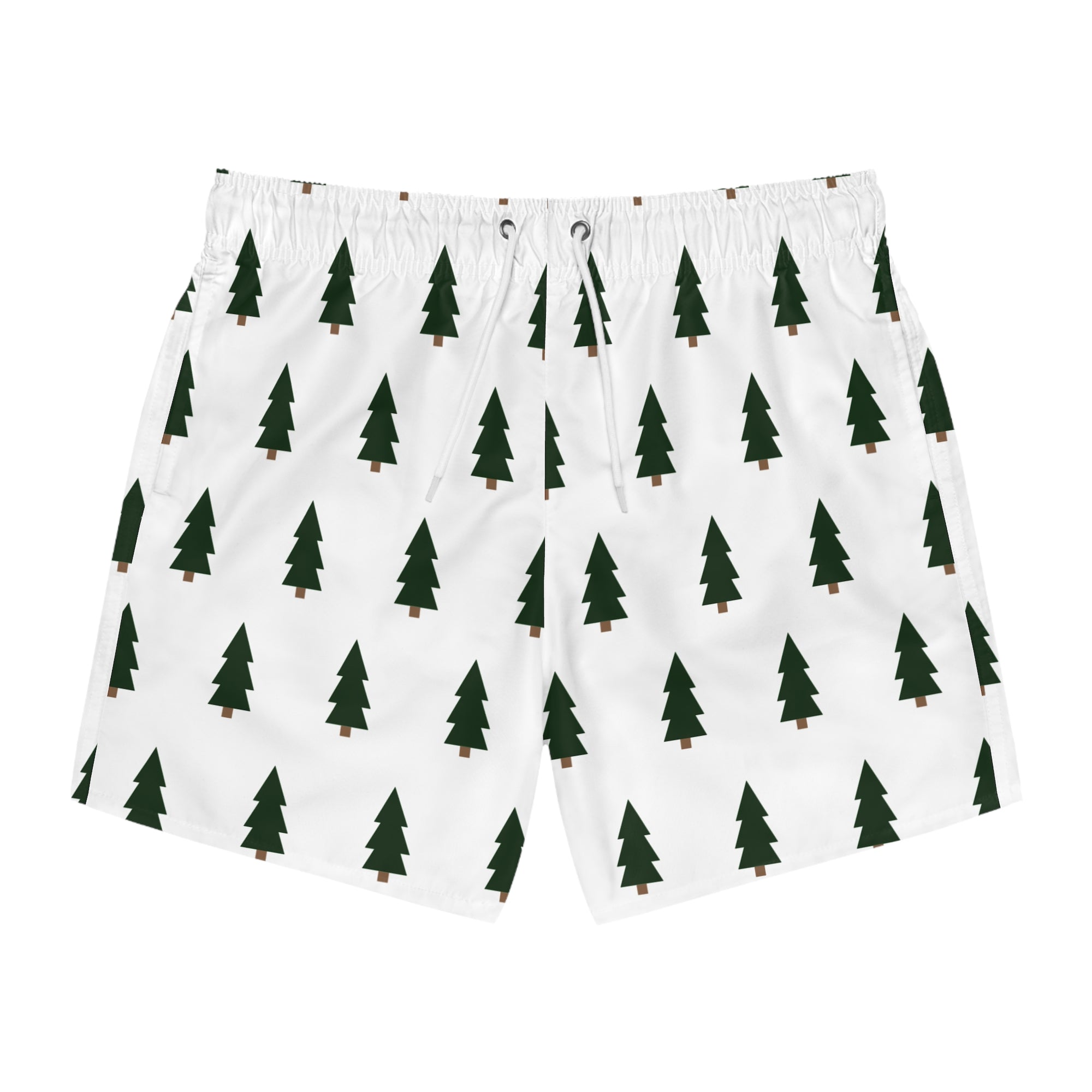 Trendy Pine Tree Swim Trunks