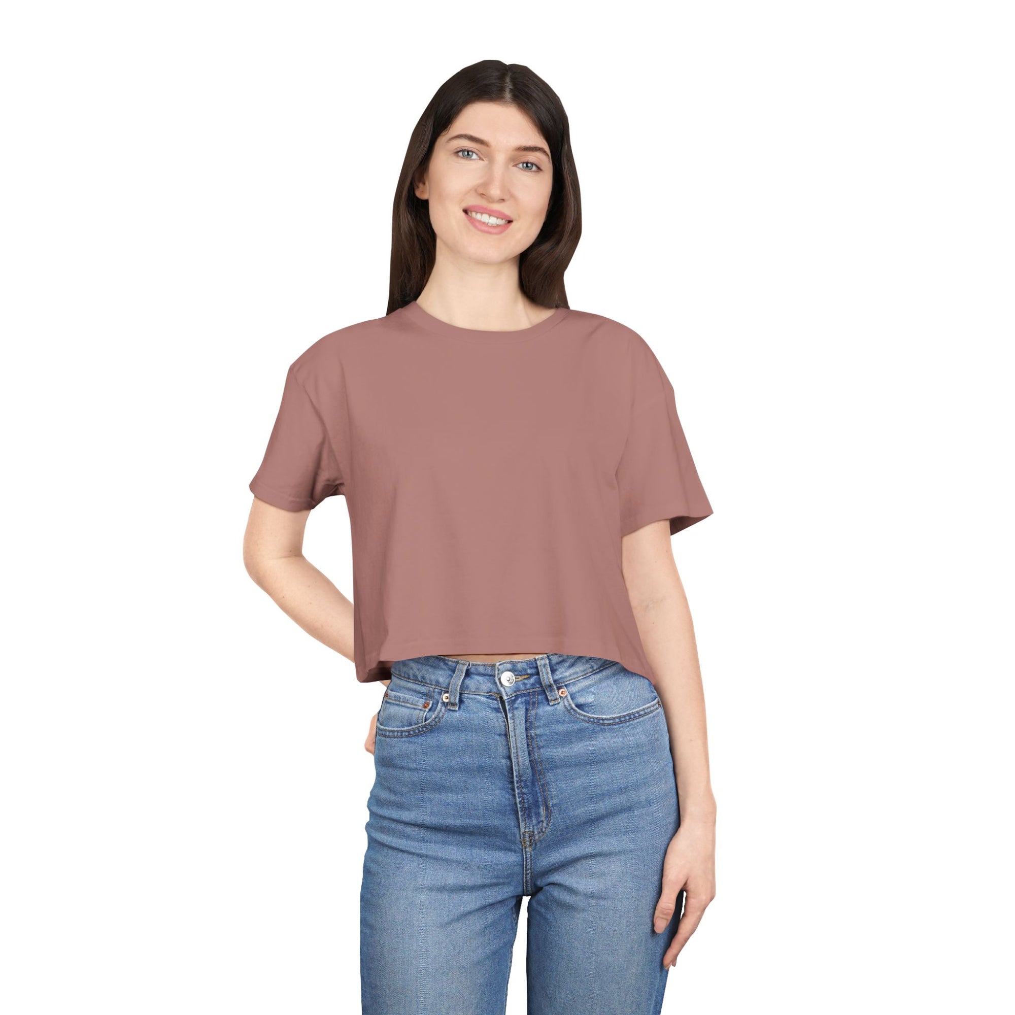 Women's Crop Tee with The Great Wall