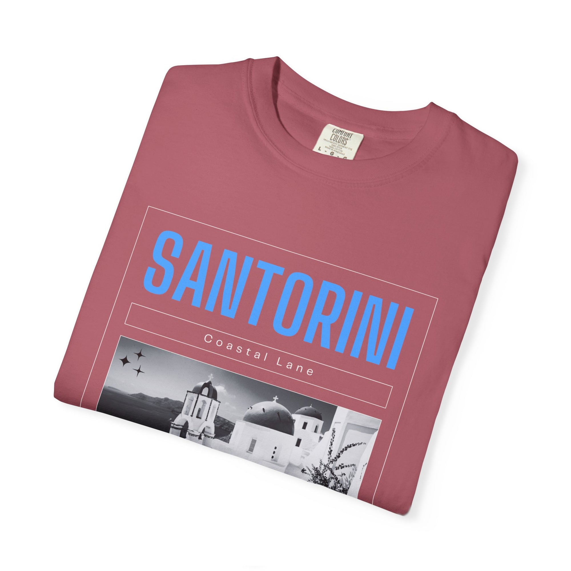 Santorini Beach Vibes Garment-Dyed T-shirt