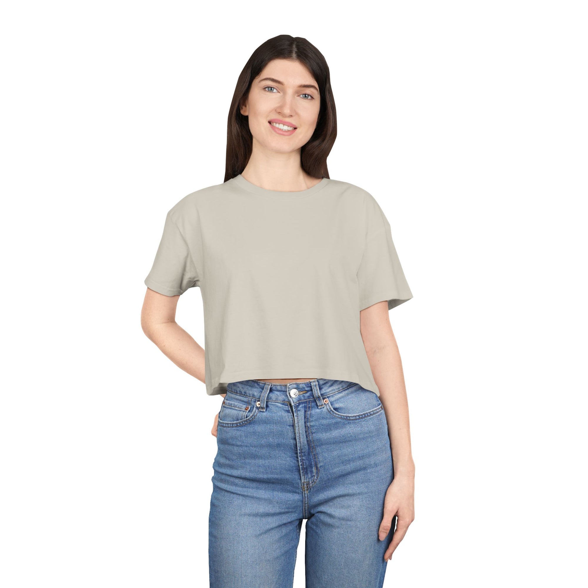 Women's Crop Tee with The Great Wall
