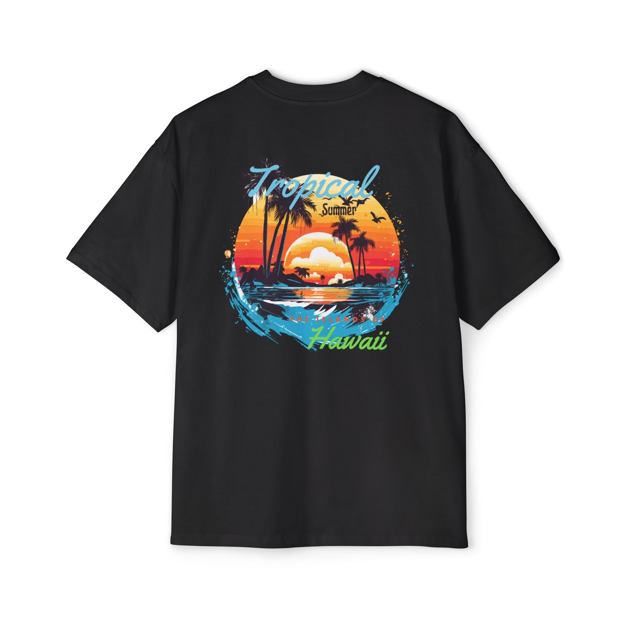 Tropical Graphic Oversized Tee