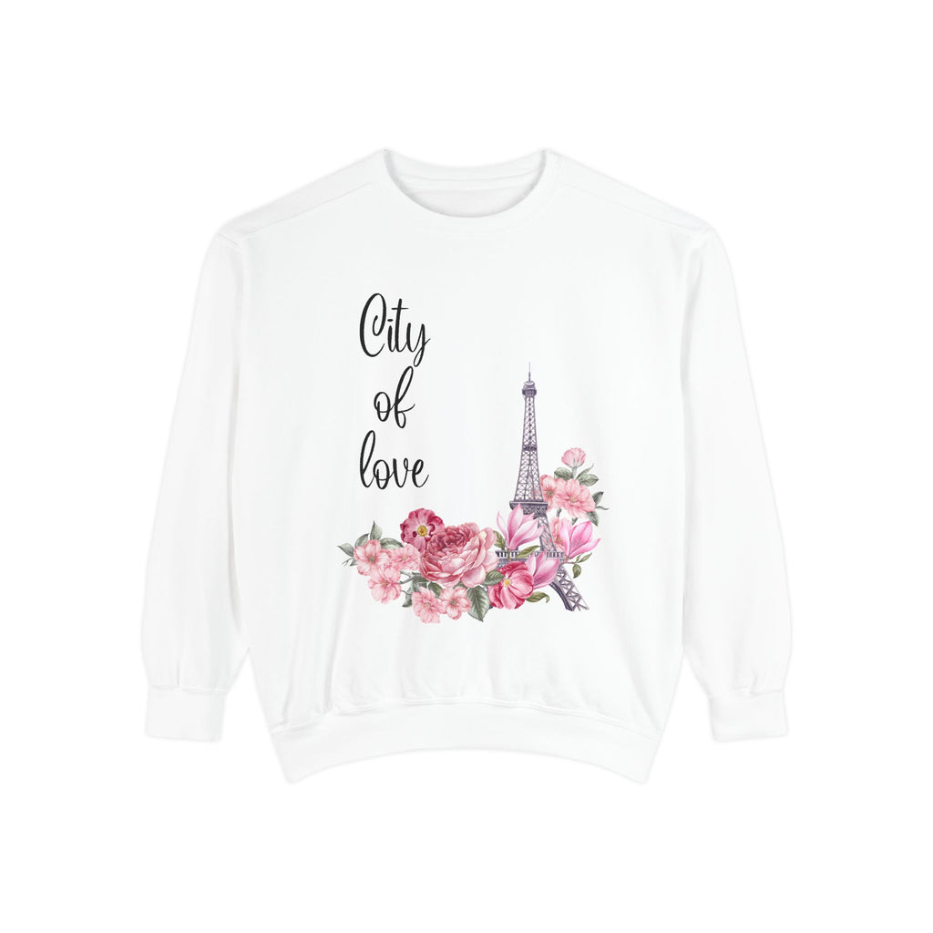Paris, City of Love Floral Sweatshirt